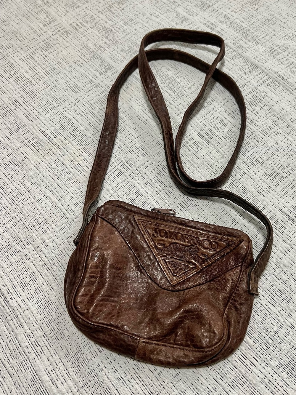 Vintage Somoff & Co. Brown Genuine Leather Australian Crossbody Bag